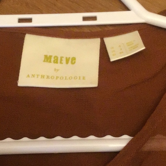 Maeve Meriwether Sheer Button-Front Tunic - Picture 8 of 8